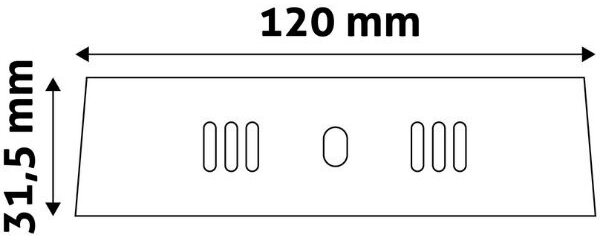 Prémiový přisazený LED panel 6W 420lm, denní, čtvercový, matný chrom, 3 roky