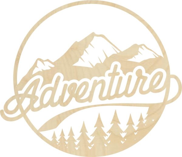 SENTOP | Dřevěný nástěnný obraz s přírodním motivem adventure| SENTOP PR0421