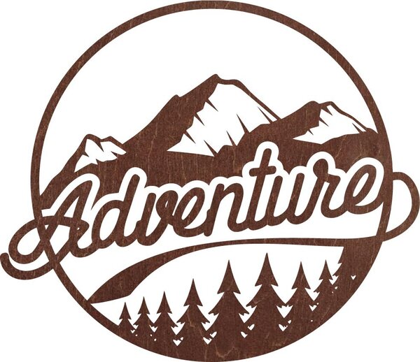 SENTOP | Dřevěný nástěnný obraz s přírodním motivem adventure| SENTOP PR0421