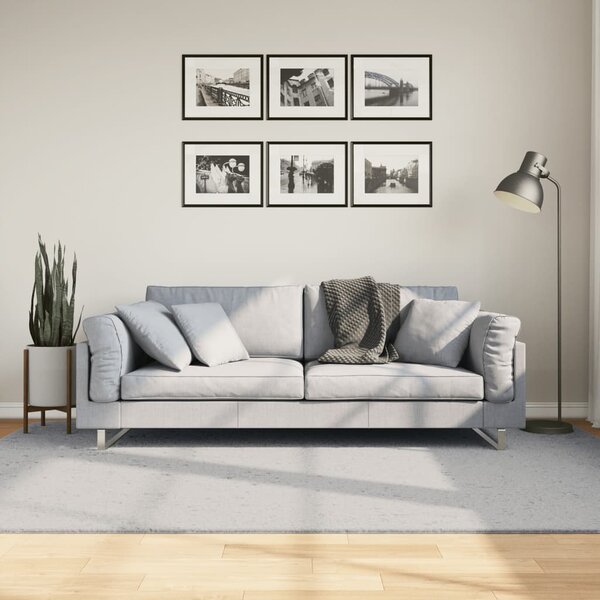 Koberec HUARTE krátký vlas měkký a pratelný šedý 160x230 cm