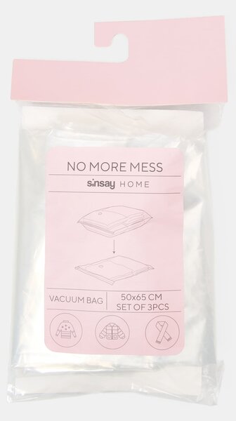 Sinsay - Vakuové úložné vaky 3 pack - bílá