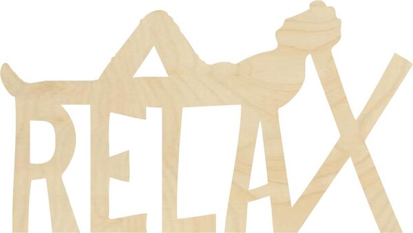 Dřevěný obraz na zeď relax | SENTOP: Přírodní překližka - Topol přírodní 30 x 15 cm 4095-61943 PR0403 plywood