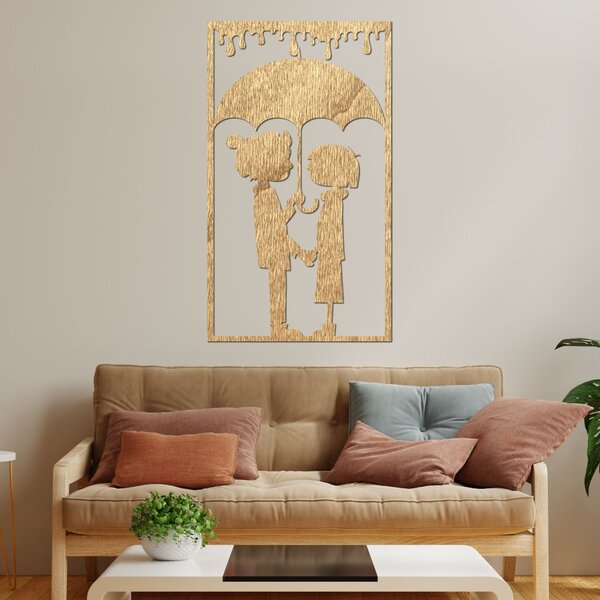 Romantický obraz na zeď - KIESMET: Překližka Topol - Honey 3071 60 x 34 cm 4104-101802 PR0429