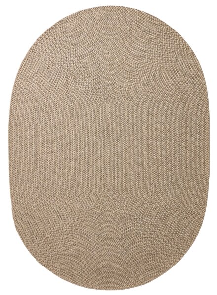 Kave Home Béžový oválný zahradní koberec Despas 160 x 230 cm