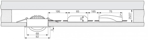 IMPR 565378 Deko-Light stropní vestavné svítidlo, Dione, 8,5 W, DIM, 2700 K, 220-240V 750 lm nikl