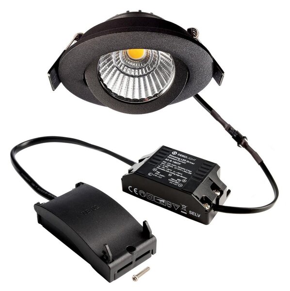 IMPR 565357 AKCE - Deko-Light stropní vestavné svítidlo Dione, 230 V, DIM, 3000 K, černá 220-240V AC/50-60Hz 8,50 W 3000 K 700 lm černá
