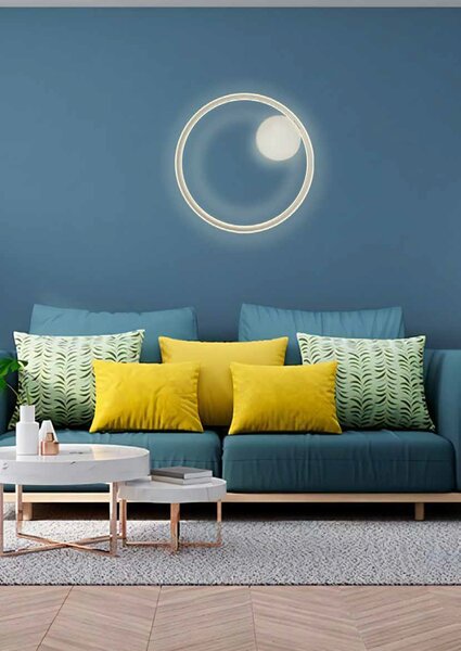 Palnas LED stropní svítidlo Dona, ⌀ 40cm, 32W, DOWN Barva: Černá, Stmívání, řízení: ON/OFF (bez stmívání)