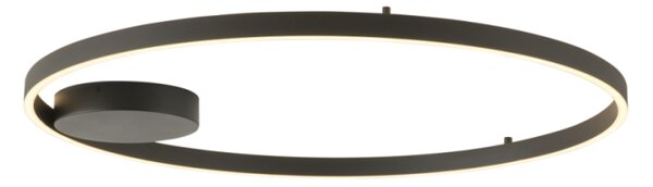 Palnas LED stropní svítidlo Dona, ⌀ 60cm, 42W, DOWN Barva: Černá, Stmívání, řízení: ON/OFF (bez stmívání)