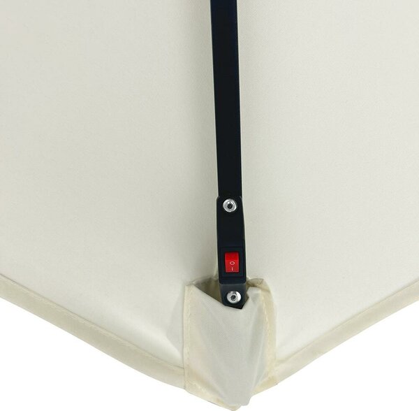 Avenberg Velký polohovatelný slunečník Sunny LED 300, béžová