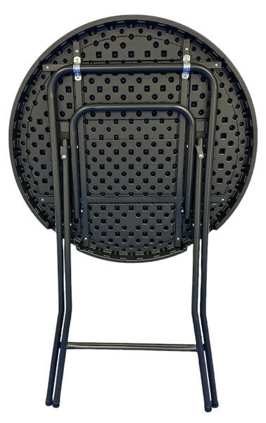 TENTino Bistro stolek koktejlový průměr 80 cm, černý