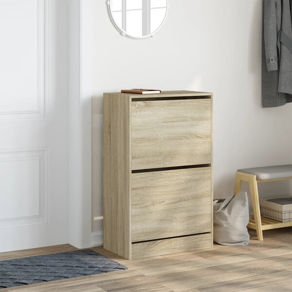 Botník dub sonoma 60 x 34 x 96,5 cm kompozitní dřevo