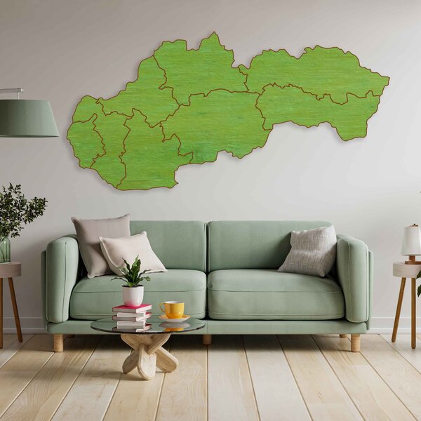 SENTOP | Dřevěná nástěnná mapa Slovensko - 8 dílků | SENTOP M001