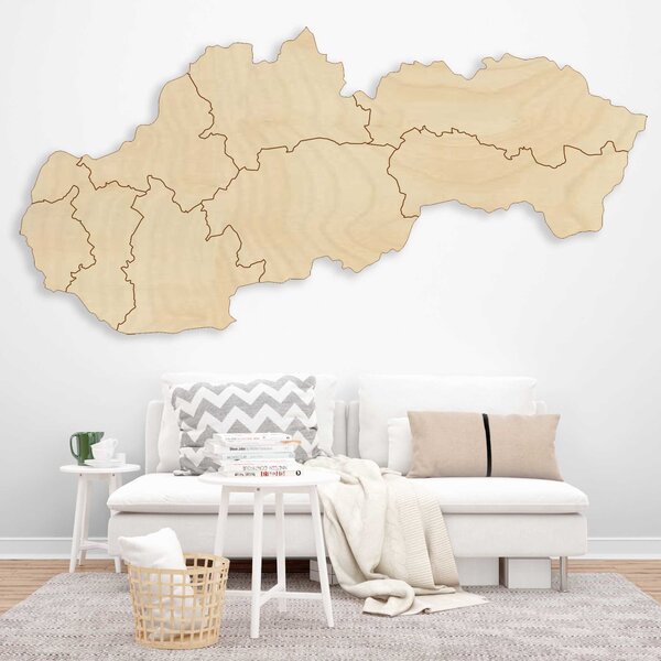 SENTOP | Dřevěná nástěnná mapa Slovensko - 8 dílků | SENTOP M001