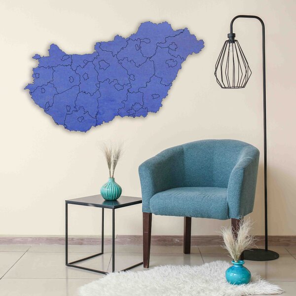 SENTOP | Dřevěná nástěnná mapa Maďarska - 40 kusů | SENTOP M005