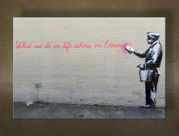 Obraz na plátně 1 kus Street ART - Banksy