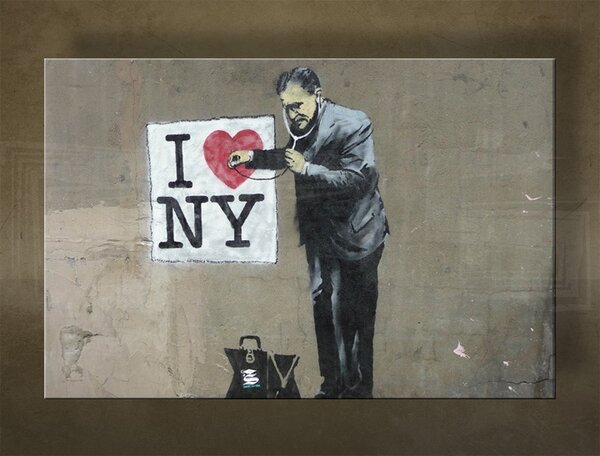Obraz na plátně 1 kus Street ART - Banksy