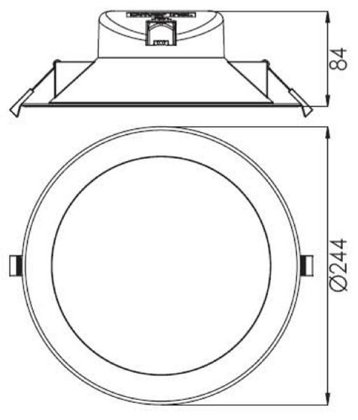 IMPR 565366 Deko-Light stropní vestavné svítidlo Acrux 195 220-240V AC/50-60Hz 26,00 W 3000/4000/6000 K 2670 lm bílá RAL 9016