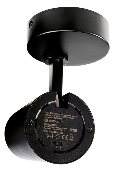 IMPR 348166 Deko-Light stropní přisazené svítidlo Lucea 20 černá 220-240V AC/50-60Hz 20,00 W 3000/4000 K 2000 lm tmavě černá RAL 9005