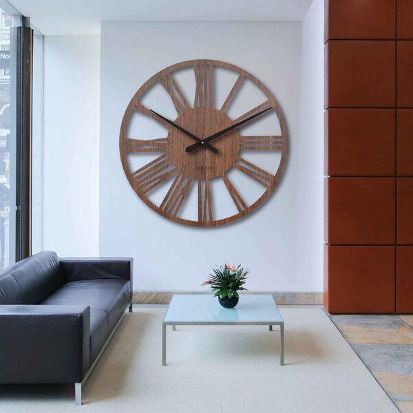 Elegantní velké římské hodiny na zeď | RONI: HDF - černá 80 cm 4223-75965 HDFK027