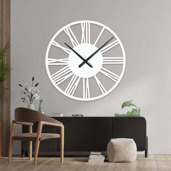 Elegantní velké římské hodiny na zeď | RONI: HDF - černá 80 cm 4223-75965 HDFK027