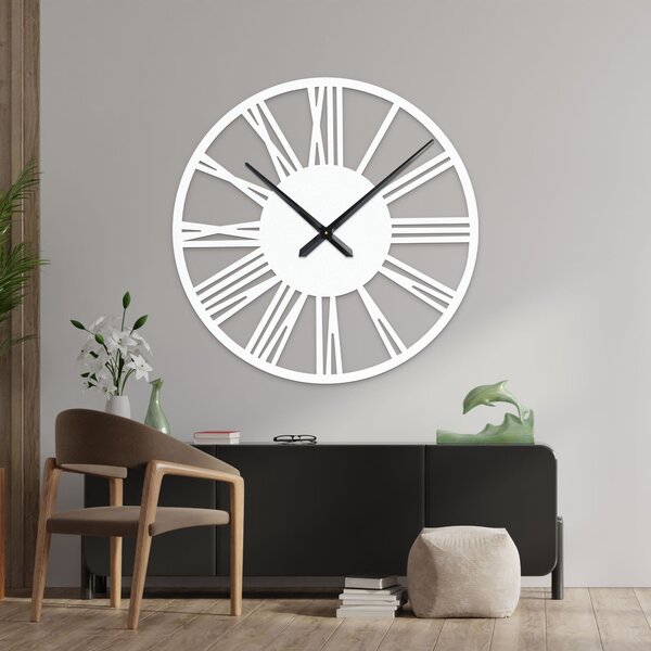 Elegantní velké římské hodiny na zeď | RONI: HDF - černá 80 cm 4223-75965 HDFK027
