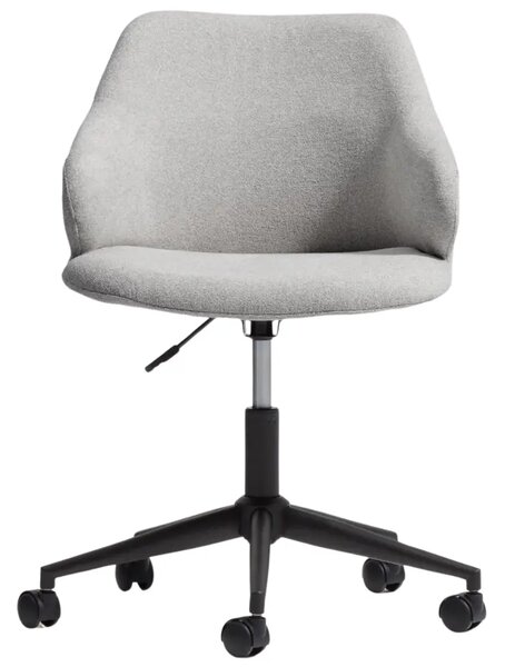 Kave Home Šedá čalouněná konferenční židle Einara