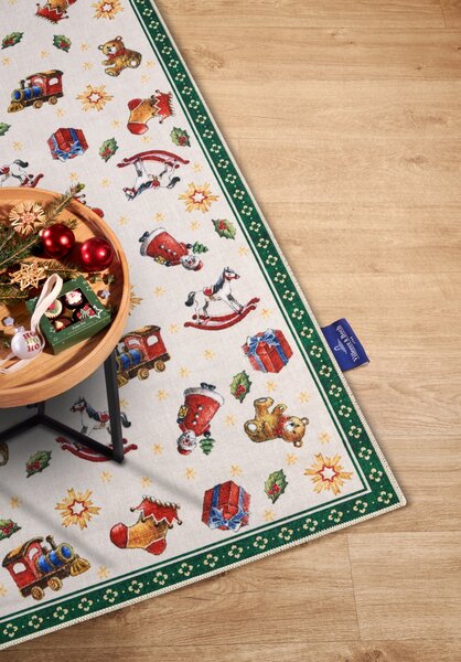 Villeroy & Boch, Běhoun Villeroy & Boch Toy's delight s potiskem 106193 Green, Multicolor, 80x200, zelená, obývací pokoj