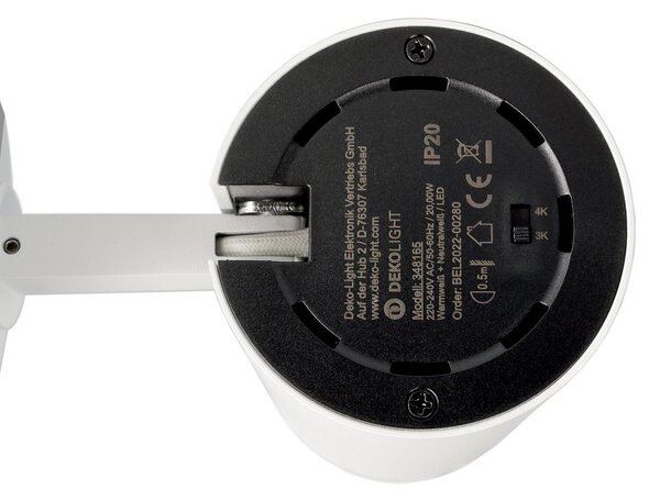 IMPR 348165 Deko-Light stropní přisazené svítidlo Lucea 20 bílá 220-240V AC/50-60Hz 20,00 W 3000/4000 K 2000 lm bílá RAL 9016