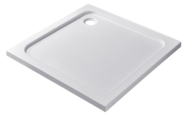 Cerano Soto, čtvercová akrytálová sprchová vanička 90x90x5 cm, bílá, CER-CER-425542