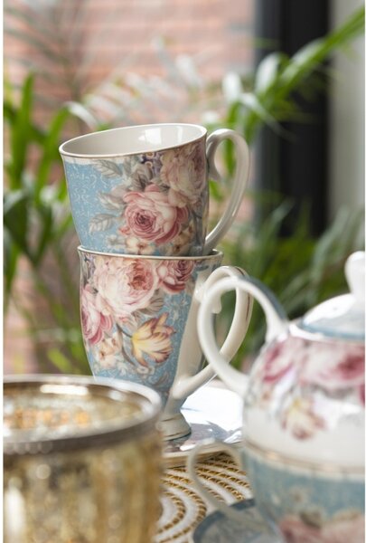 Porcelánový hrnek se zlatou linkou Peony Rosé – 300 ml