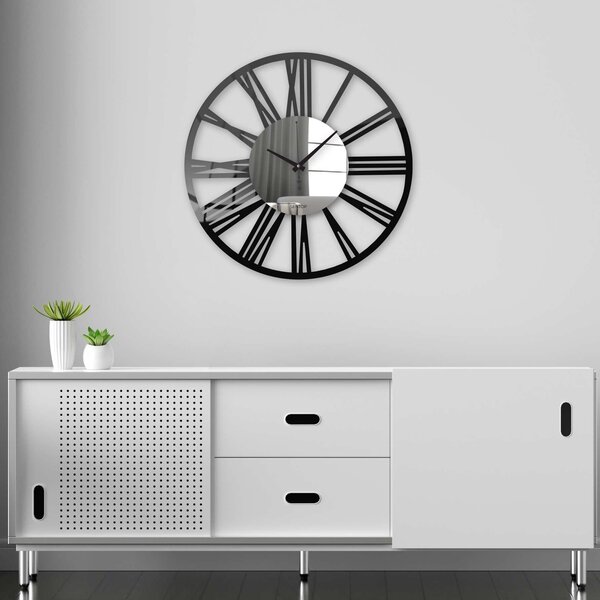 Nástěnné hodiny z plexiskla - Sentop | X0107 | dvouvrstvé: Stříbrné ručičky Bílá Bílá 30 cm 4232-71023 X0107