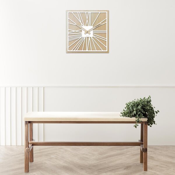 Dřevěné nástěnné hodiny - JAVOR: HDF - Javor HDF - Javor 30 cm Světlé 4239-71529 HDFK031-javor