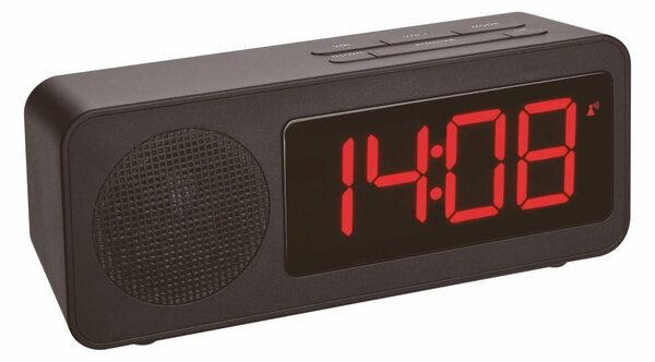 Budík s rádiem, DCF časem a USB výstupem pro dobíjení mobilních zařízení TFA 60.2546.01