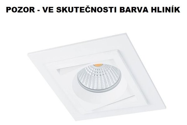 BPM 3070GU Vestavné svítidlo Aluminio Plata, kartáčovaný hliník 1x50W, 230V - BPM