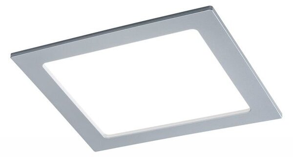 P 92078 Zápustný LED panel hranatý 18W 4000K matný chrom IP44 - PAULMANN