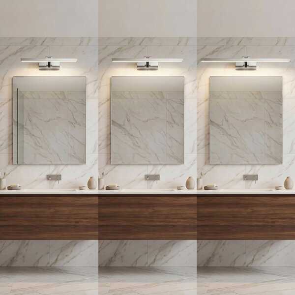 Toolight Rea, Koupelnové nástěnné LED svítidlo APP1859-1W 80 cm Chrome, OSW-66012
