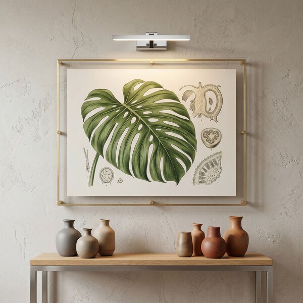 Toolight Rea, Koupelnové nástěnné LED svítidlo APP1857-1W 40cm Chrome, OSW-66010