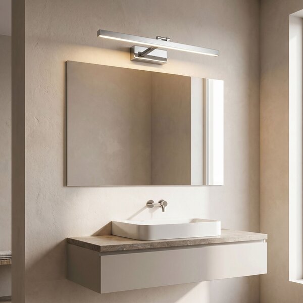 Toolight Rea, Koupelnové nástěnné LED svítidlo APP1858-1W 60 cm Chrome, OSW-66011