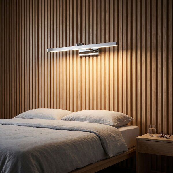 Toolight Rea, Koupelnové nástěnné LED svítidlo APP1858-1W 60 cm Chrome, OSW-66011