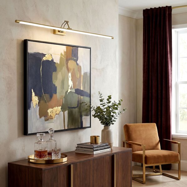 Toolight Rea, Koupelnové nástěnné LED svítidlo SWE024-1W 80cm Brush Gold, OSW-20123