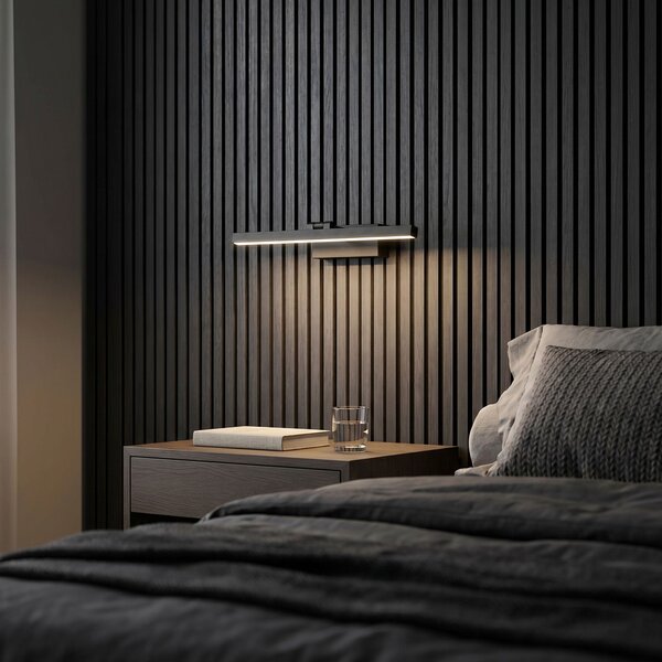Toolight Rea, Koupelnové nástěnné LED svítidlo APP1866-1W 40 cm Black, OSW-66022