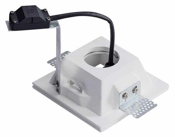 LA 148071 PLASTRA typu downlight, GU10, hranaté, bílá sádra - BIG WHITE (SLV)