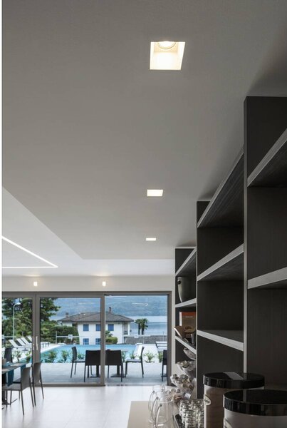 LA 148071 PLASTRA typu downlight, GU10, hranaté, bílá sádra - BIG WHITE (SLV)