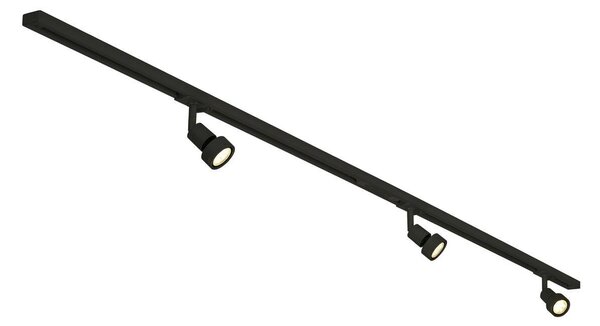 LA 143190 1fázová vysokonapěťová sada 3, černá, 2x 1 m, včetně 3x PURI a žárovek LED 4,3 W - BIG WHITE (SLV)