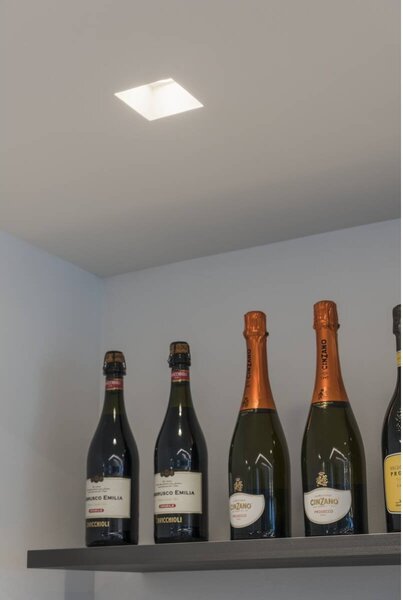 LA 148071 PLASTRA typu downlight, GU10, hranaté, bílá sádra - BIG WHITE (SLV)