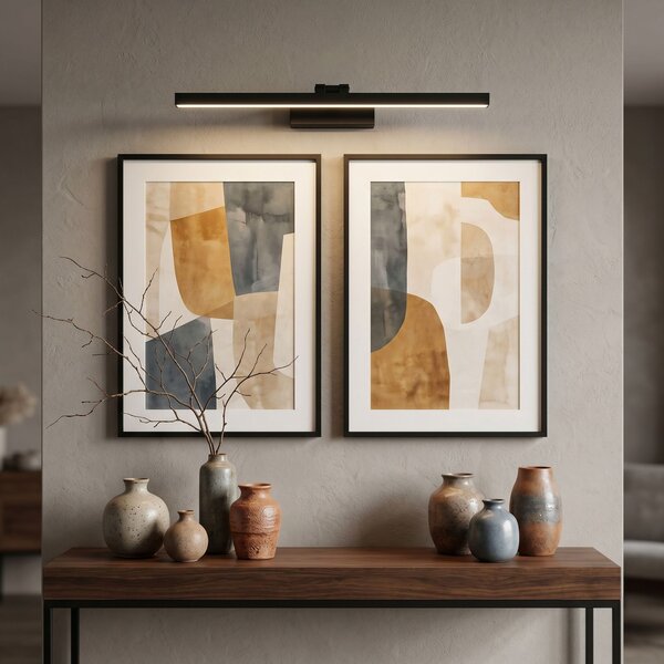 Toolight Rea, Koupelnové nástěnné LED svítidlo APP1868-1W 80 cm Black, OSW-66024