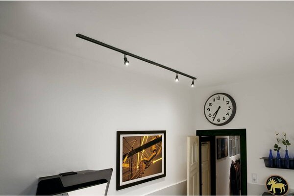LA 143190 1fázová vysokonapěťová sada 3, černá, 2x 1 m, včetně 3x PURI a žárovek LED 4,3 W - BIG WHITE (SLV)