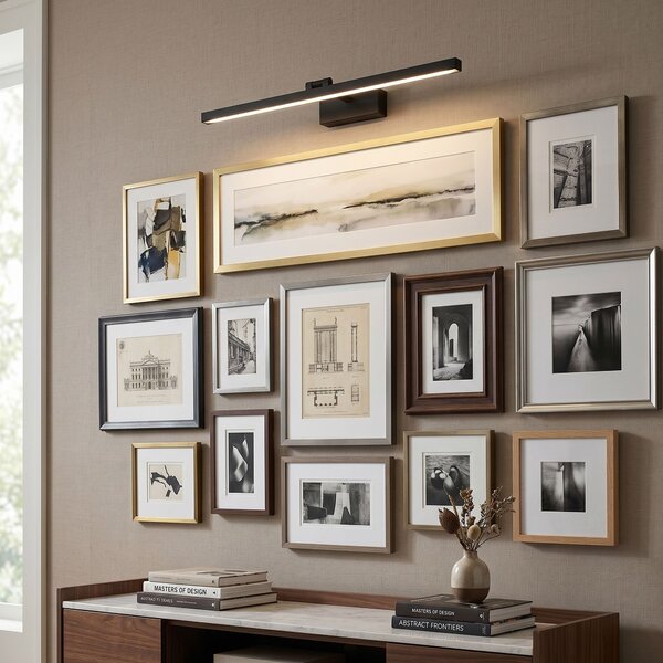 Toolight Rea, Koupelnové nástěnné LED svítidlo APP1868-1W 80 cm Black, OSW-66024