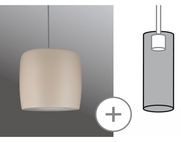 P 95442 VÝPRODEJ VZORKU - URail 2Easy stínidlo Pien Beige matná max. 20W kov - PAULMANN