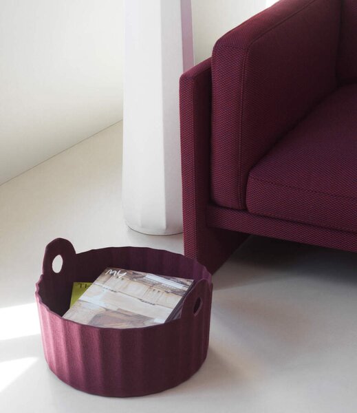 Normann Copenhagen Úložný koš Colu, burgundy